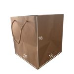 ساک دستی کاغذ کف پهن کرافت 16در16در18