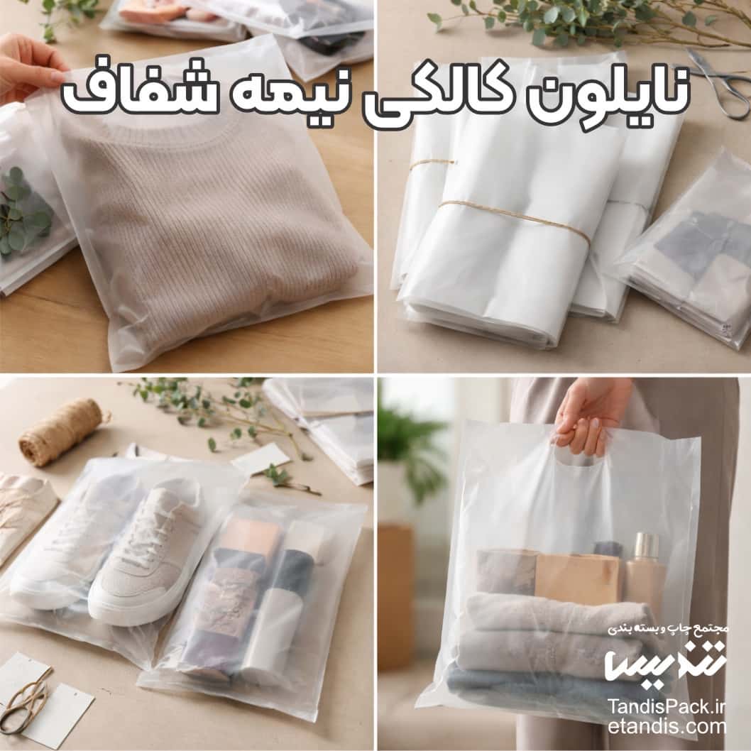 نایلون کالکی 2 نایلون کالکی نیمه شفاف