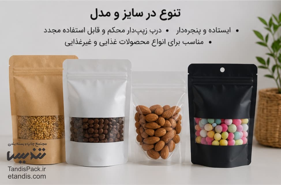 خرید زیپ کیپ 3 انواع پاکت زیپ دار نایلونی