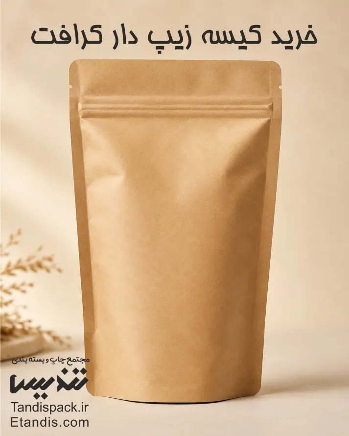 خرید کیسه زیپ دار کرافت