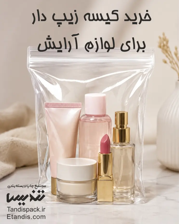 خرید کیسه زیپ کیپ برای لوازم آرایش