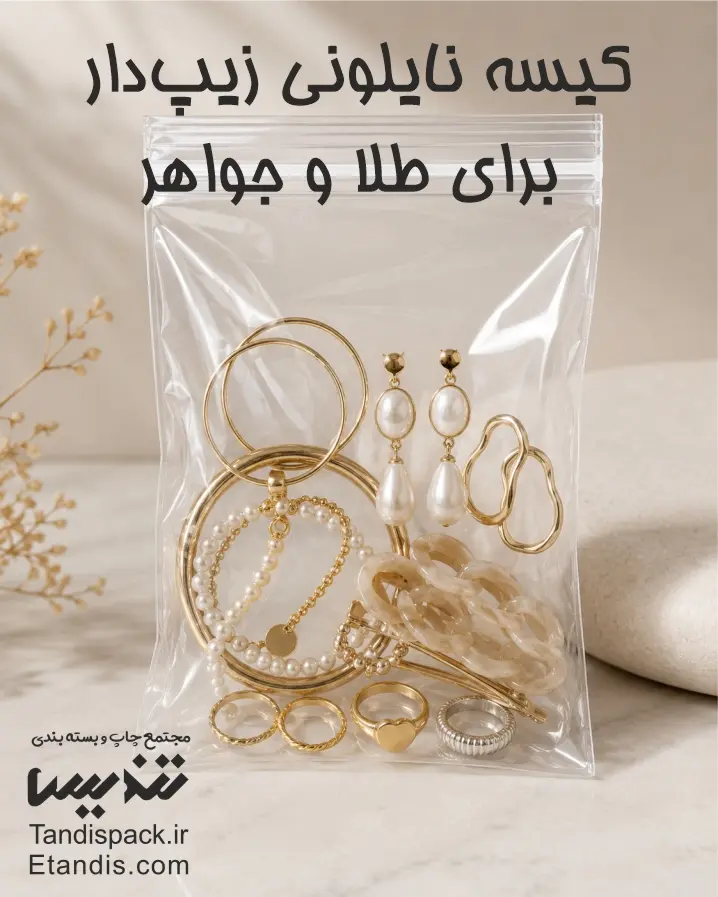 کیسه نایلونی زیپ_دار برای طلا و جواهر