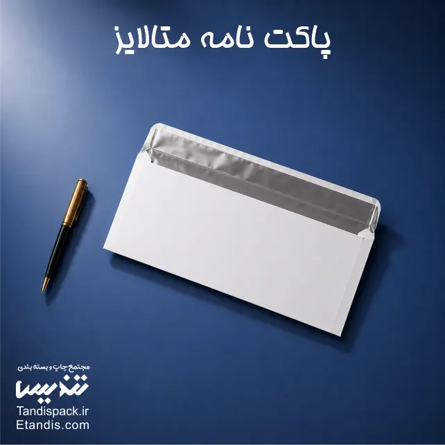 پاکت پستی متالایز آدرس دار 4 پاکت نامه متالایز